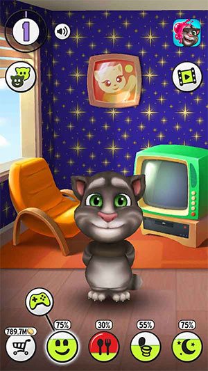 Tải Game My Talking Tom - Con Mèo Trai Biết Nói Về Điện Thoại 3