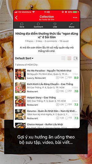 Tải Foody ứng dụng tìm địa điểm ăn uống cho điện thoại Android, iPhone 4